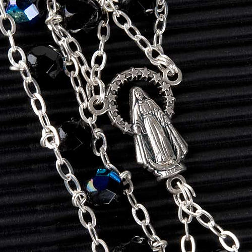 Double-chain black crystal rosary 2