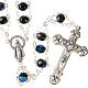 Double-chain black crystal rosary s1
