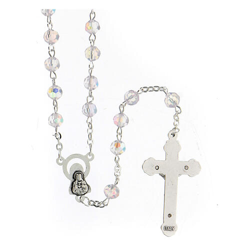Faceted glass rosary 2