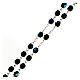 Black faceted glass rosary s3