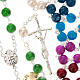 Silver plated and glass rosary s1