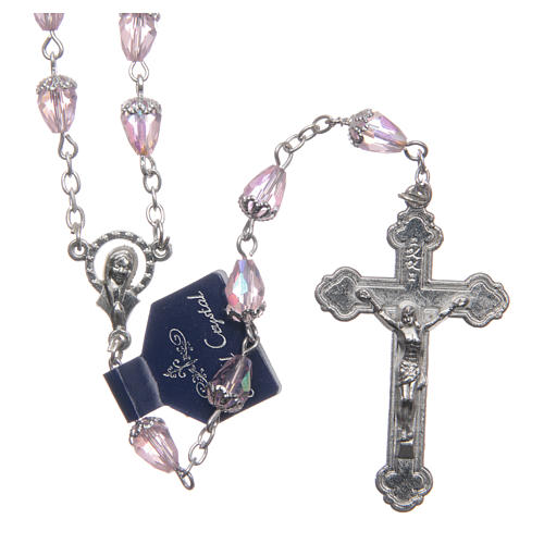 Crystal rosary drop-shaped beads 4