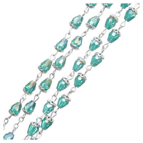 Crystal rosary drop-shaped beads 3