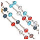 Rosary with multicoloured crystal 8x6mm s3