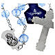 Rosary with sapphire crystal 8x6mm s5