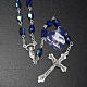 Rosary in real blue crystal 9x6mm s2