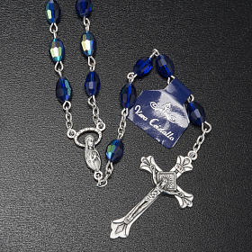 Rosary in real blue crystal 9x6mm