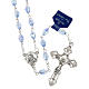 Rosary with Ferruzzi's Madonna in real blue crystal 9x6mm s1