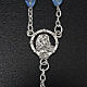 Rosary with Ferruzzi's Madonna in real blue crystal 9x6mm s3