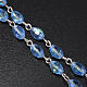 Rosary with Ferruzzi's Madonna in real blue crystal 9x6mm s4