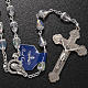 Rosary beads in crystal, with transparent drops s2