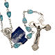 Rosary beads in crystal, with sea green drops s1