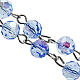 Rosary beads in crystal, 6mm, light blue s2