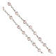 Rosary beads in crystal, 6mm, pink s3