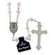 Rosary beads in crystal, 6mm, pink s2