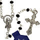 Rosary beads in crystal, 3mm, black s1