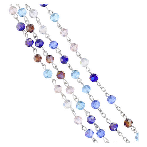 Rosary with Miraculous Medal in crystal 6mm 3