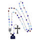 Rosary with Miraculous Medal in crystal 6mm s4