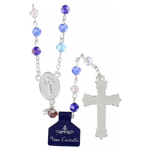 Rosario de cristal Virgen Milagrosa 6 mm 2