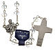 Rosary in crystal, Pope Francis 6x8mm s2