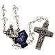 Rosary in crystal, Pope Francis 6x8mm s1