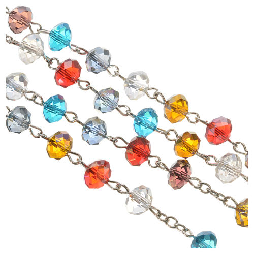 Chapelet Pape François et St François cristal 3