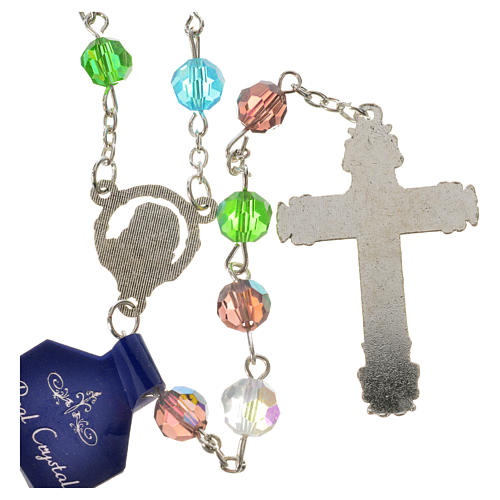 Rosary beads in crystal, 7mm Our Lady and baby 2