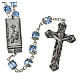 Crystal rosary 8mm with Lourdes medal s2