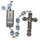 Crystal rosary 8mm with Lourdes medal s3