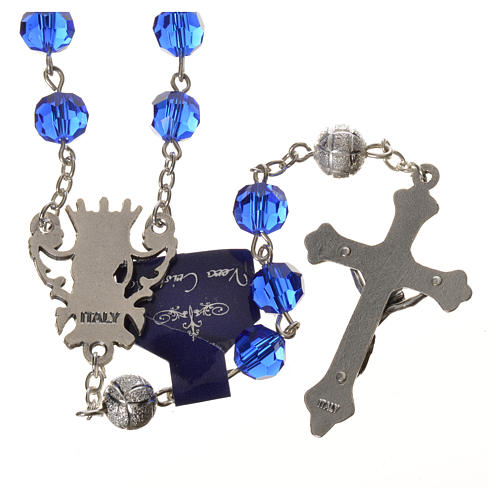 Crystal rosary, 8mm blue 2