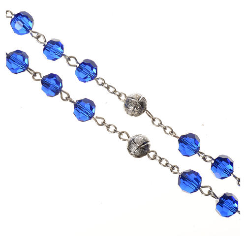 Crystal rosary, 8mm blue 3