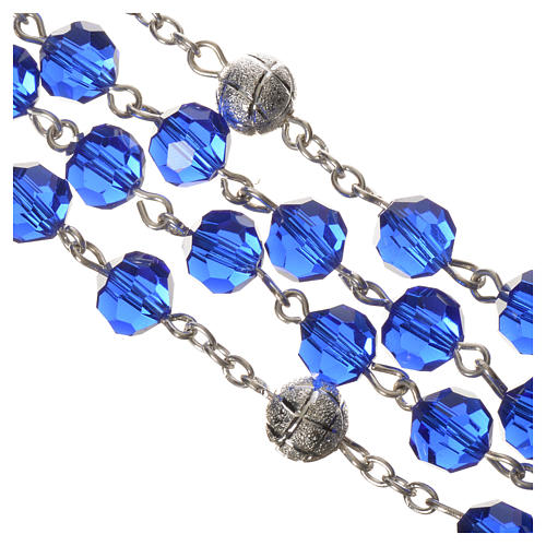 Crystal rosary, 8mm blue 4