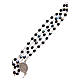 STOCK Rosary beads in iridescent crystal with Jubilee symbol 4mm black s3