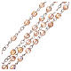 STOCK Rosario cristallo borealizzato Giubileo 4 mm rosa pesca s3