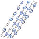 STOCK Rosary beads in iridescent crystal with Jubilee symbol 4mm light blue s3