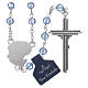 Rosary beads in light blue faceted crystal Archangels, 6mm s2