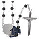 Rosary beads black crystal Archangels, 6mm s2