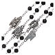 Rosary beads black crystal Archangels, 6mm s3