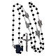 Rosary beads black crystal Archangels, 6mm s4