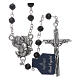 Rosary beads black crystal Archangels, 6mm s1