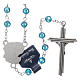 Rosary beads light blue crystal Archangels, 6mm s2