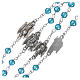 Rosary beads light blue crystal Archangels, 6mm s3