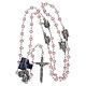 Rosary beads pink crystal Archangels, 6mm s4