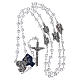 Rosary beads in transparent crystal Archangels, 6mm s4