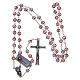 Rosary in amethyst crystal and oxidised metal s4