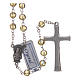 Rosary in gold crystal and oxidised metal s2