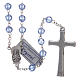 Rosary in sapphire crystal and oxidised metal s2