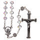 Metal rosary with crystal beads s1