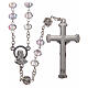 Metal rosary with crystal beads s2