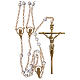 Rosary for wedding in crystal with cross and center piece in metal s1